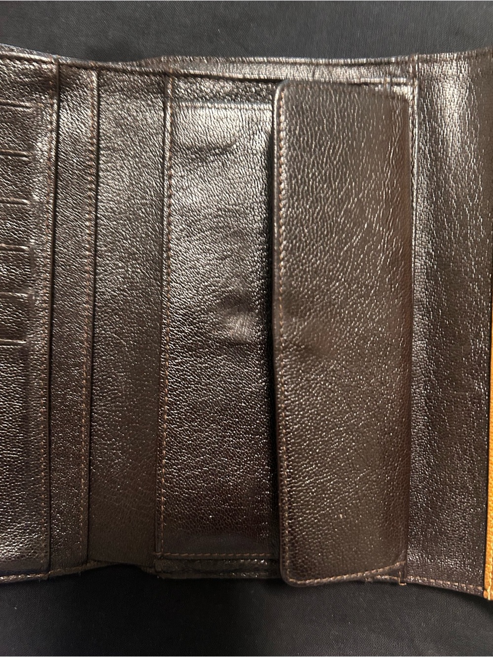 CHANEL Quilted Leather Long Wallet in Camel Tan with Silver CC - Picture 9 of 9